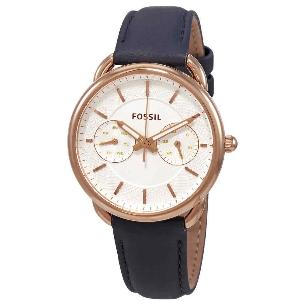 Sale! Fossil White Dial Navy Ladies Watch w/ box